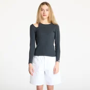 Majice A BATHING APE Pigment Dyed Cut Out Rib L/S Tee Black L