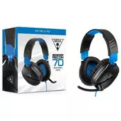 Turtle Beach Igraće naglavne slušalice sa mikrofonom 3,5 mm priključak Sa vrpcom Turtle Beach Ear Force Recon 70P Preko ušiju Crna, Plava boj