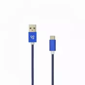 S-BOX kabl USB A / Type C fruity 1 5 m blue