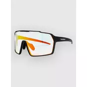 Horsefeathers Neutron Matt Black Photochromic Bike Sunglas mirror red