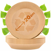 BioBake Biorazgradivi papir za pecenje u fritezi na vruci zrak, 20 cm – okrugli, 50 komada