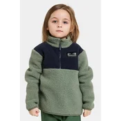 Pulover Didriksons GOSIG KIDS HALFZIP zelena barva, 505536