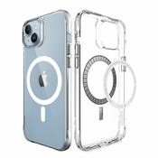 MaxMobile maskica za iPhone 15 PLUS DROP-PROOF PURE MAGSAFE: prozirna