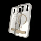 Ovitek Milan Snap s stojalom za Apple iPhone 18 Pro/17 Pro - zlat z bleščicami