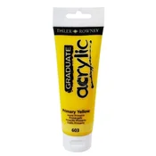 Daler Rowney Akrilna barva Graduate 120 ml, primary rumena