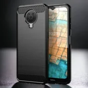 Infostyle Silikonski ovitek carbon za Nokia G10 - Črna Črna/TPU silikon