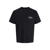 Jack & Jones Junior Majica svetlo modra / med / krvavo rdeča / črna