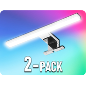 ORNO LED svetilka nad ogledalom MIRALL dolžina 30cm, 5W, 350lm, 4000K, krom/2-PACK! [LM-1/GG/4]