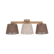 Brilagi - Plafonski luster LATTE SABIA 3xE27/15W/230V borovina/miks