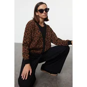 Trendyol Black Soft Textured Patterned Knitwear Cardigan