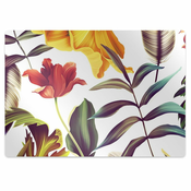 Decormat Podloga za pisarniški stol Tropske rože 120x90 cm 2 cm