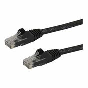 StarTech.com 15m CAT6 Ethernet Cable - Black Snagless Gigabit CAT 6 Wire - 100W PoE RJ45 UTP 650MHz Category 6 Network Patch Cord UL/TIA (N6PATC15MBK) - patch cable - 15 m - black