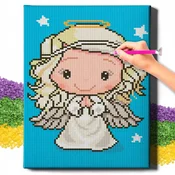 shumee 5D diamantno vezenje z okvirjem diamantna slika mozaik za otroke Aniol Oh Art!