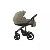 BEBETTO Magnum kolica za bebe crni ram, set 3u1