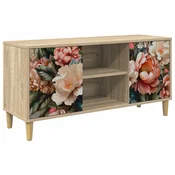 vidaXL TV omarica BORNE 102 x 33 x 50 cm Sonoma Inženirski les