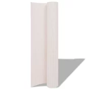 vidaXL Dvostranska vrtna ograja 150x300 cm bela