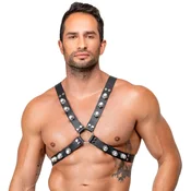 Zado Leather X-Shaped Chest Harness 2010313 Black
