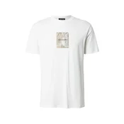 ARMANI EXCHANGE Majica bež/črna/off-bela