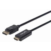 MANHATTAN Manhattan DisplayPort / HDMI adapterski kabel DisplayPort  vtič\, HDMI-A  vtič 1.00 m črna 152662  DisplayPort kabel, (20419546)