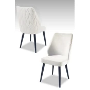 Hanah Home Set stolica Pufi, 48x90x43 cm, 2 komada, Bele
