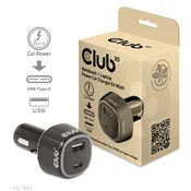 Club 3D punjac za automobil - CAC-1922 (63W, USB-A, USB-C, 12-24V, QC3.0)