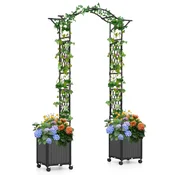 Northix Vrtni lok 250 cm s samonamivalnimi lonci kovina PP 2v1