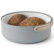 Košarica za kruh EMMA, 23 cm, siva, aluminij, Stelton