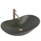 REA-U6372 - Umivalnik za pult ROYAL 35,5x61,5 cm keramika/olivna