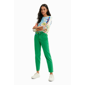 DESIGUAL Jeans hlače Navel - Zelena - 40