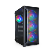 TooQ Tooq Midi Tower Box Black, (21408173)