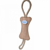 GogiPet naravna igrača za pse - Kost bež barve, velikost 39cm