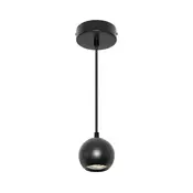 Osram - Luster na sajli SPOT SPHERAL 1xGU10/6W/230V crna