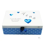Kutija uspomena personalizirana imenom - poklon za rodenje, krštenje ili rodendan djeteta - 11. 20x30x10cm - 154361
