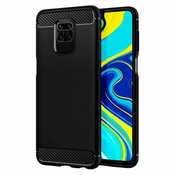 Ovitek iz karbona za Xiaomi Redmi Note 9 črne barve