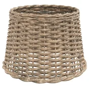 Vidaxl Senčilo za svetilko rjavo O40x26 cm pleteno