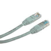 LAN kabel UTP patchcord, Cat.6, RJ45 moški - RJ45 moški, 5 m, neekraniran, siv, varčen