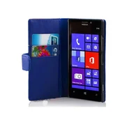 Cadorabo Cadorabo Ohišje, združljivo z Nokia Lumia 925 v mornarsko modra - Zaščitni ovitek iz gladkega umetnega usnja in žep za kartice, (20549080)