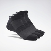 Reebok Active Foundation Low Cut 3 Pack Socks, Black - M