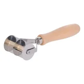 Dough cutter, with 3 smooth blades, stainless steel, 2 x 28 mm - Zokur