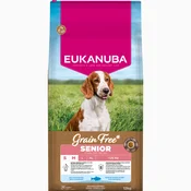 Eukanuba Senior Small & Medium Breed Grain Free morska riba - 12 kg