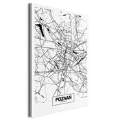 shumee Slika - Zemljevid mesta: Poznań (1-delni) navpični