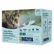 Bozita koščki v omaki mešano pakiranje 12x85 g - Miks mesni meni (4 sorte)
