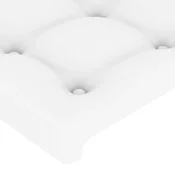 vidaXL vidaXL LED posteljno vzglavje belo 83x16x118/128 cm umetno usnje, (20932874)