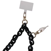Verižica za mobilni telefon, 120 cm - črna