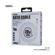 Kabel Remax RC-175i PD 20W iPhone Type-C na iPhone Lightning beli 1m