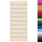 shumee vidaXL Brisače 10 kos krem 70x140 cm 360 gsm 100% bombaž