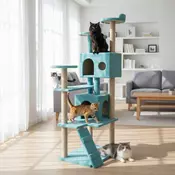 Paws & Whiskers Kucica za macke, Tirkizna