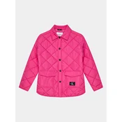 Calvin Klein Jeans Prehodna jakna IG0IG01814 Roza Relaxed Fit