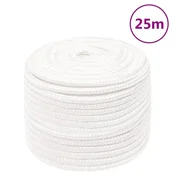 Vidaxl vidaXL Jadralna vrv, enobarvna bela, 14 mm, 25 m, polipropilen