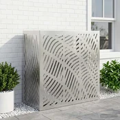 vidaXL Prekrivalo za klimatsko napravo Srebrna 110 x 50 x 105 cm